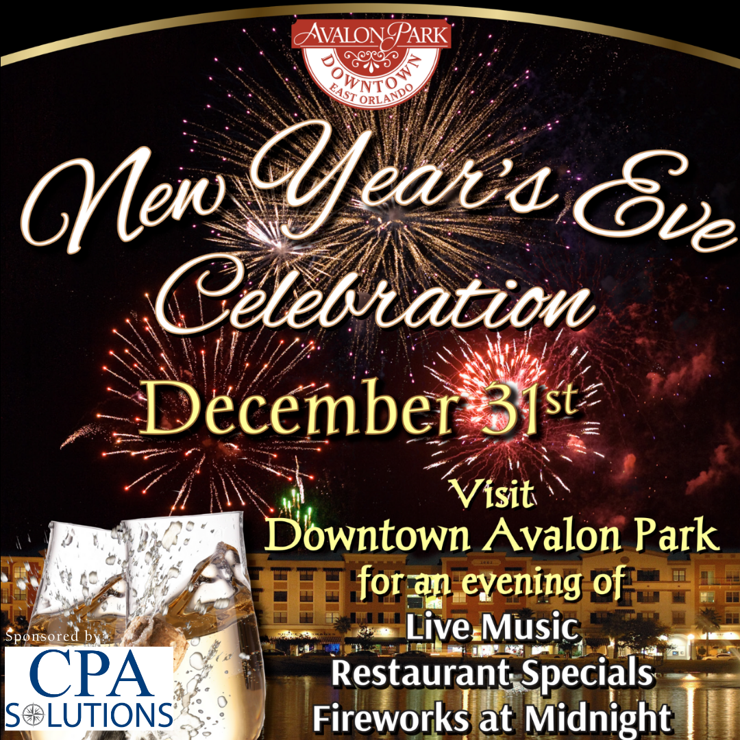 New Year's Eve Fireworks Avalon Park Orlando