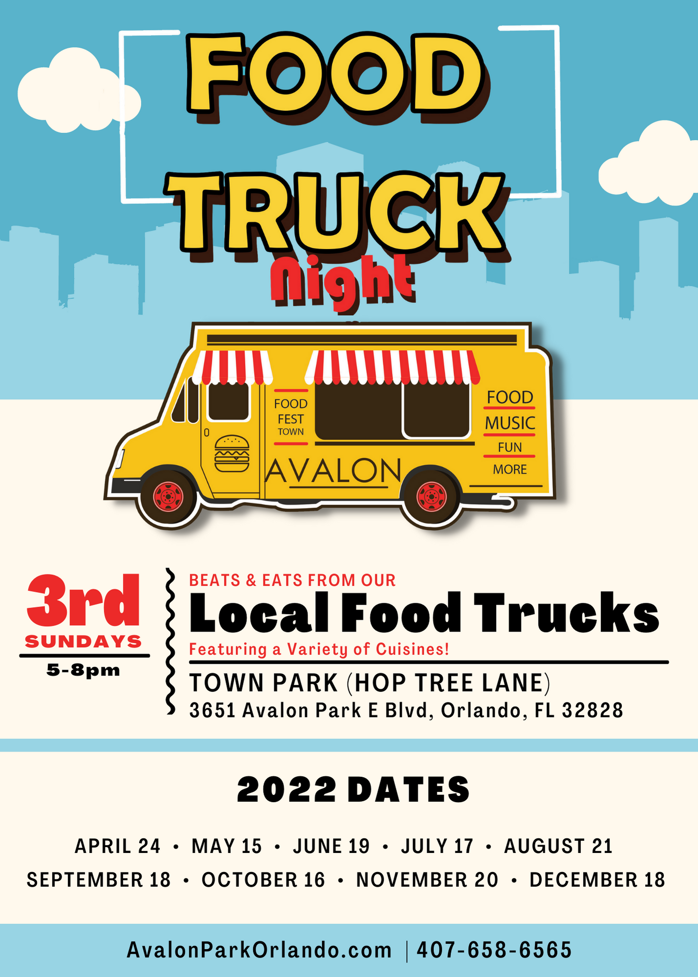 Food Truck Nights | Downtown Avalon Park Orlando