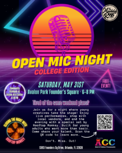 Avalon Park Open Mic Night & Community Kick Back | Avalon Park Orlando